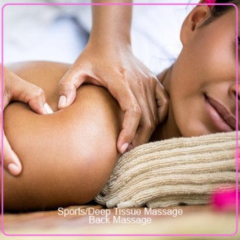 LIMITED EDITION OFFER - DEEP TISSUE BACK MASSAGE - ONLY £30 save £8